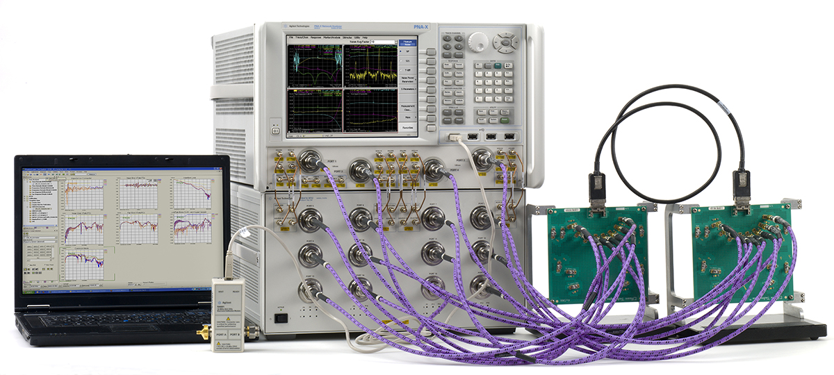 Gore’s Test Assemblies on Keysight Technology test equipment 